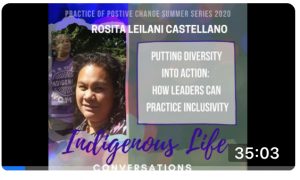 Screen shot of video for Practice of Positive Change: An Indigenous Approach with Noah Schlager; click to follow link and watch video